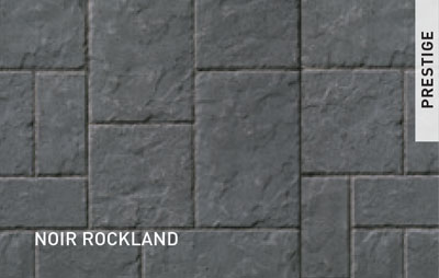 Dalles Permacon Méga-Mondrian Plus Couleur Noir Rockland