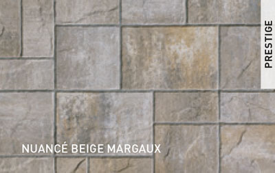 Dalles Permacon Lafitt Mondrian Plus 60 Couleur Nuancé Beige Margaux