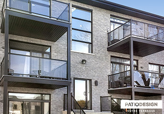 Balconies and front doors by Patio Design inc.