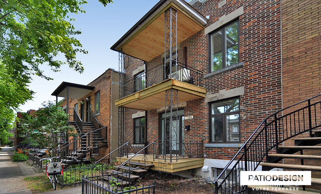 Balcons et devantures par Patio Design inc.