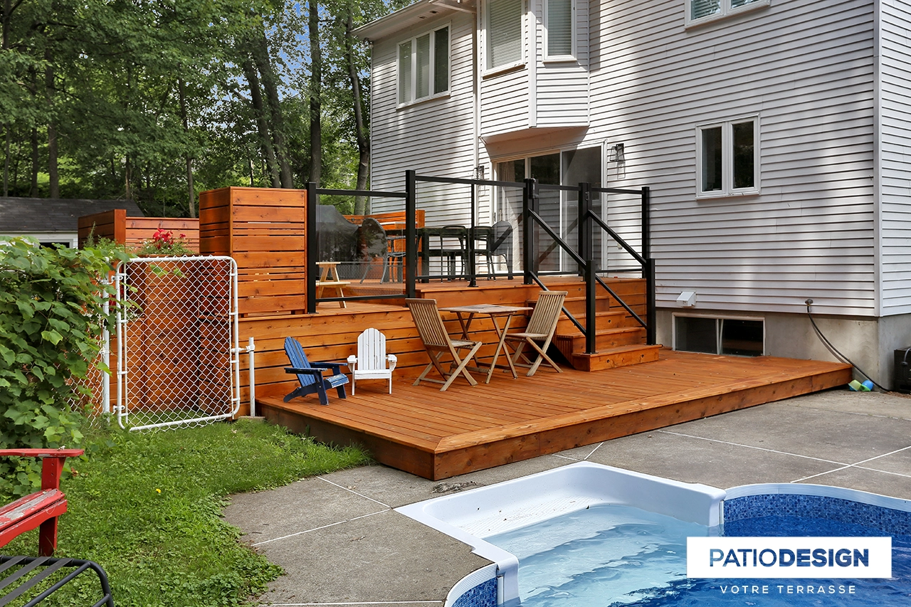 Patio en bois par Patio Design inc.