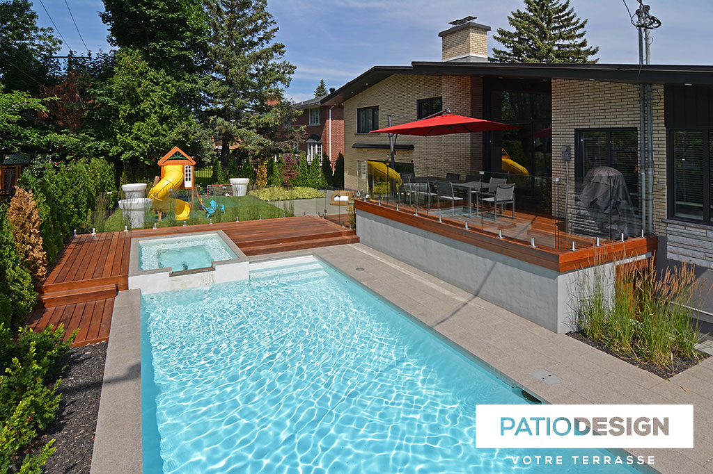 Inground Pool in Shotcrete by Patio Design inc.