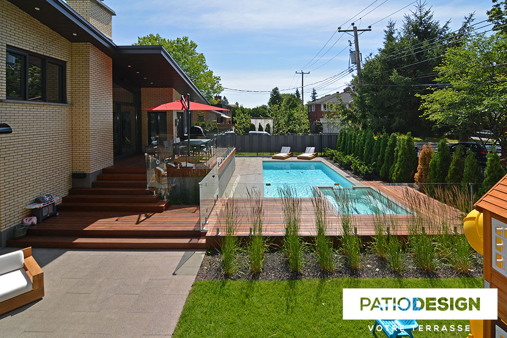 Inground Pool in Shotcrete by Patio Design inc.