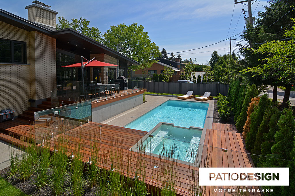 Inground Pool in Shotcrete by Patio Design inc.