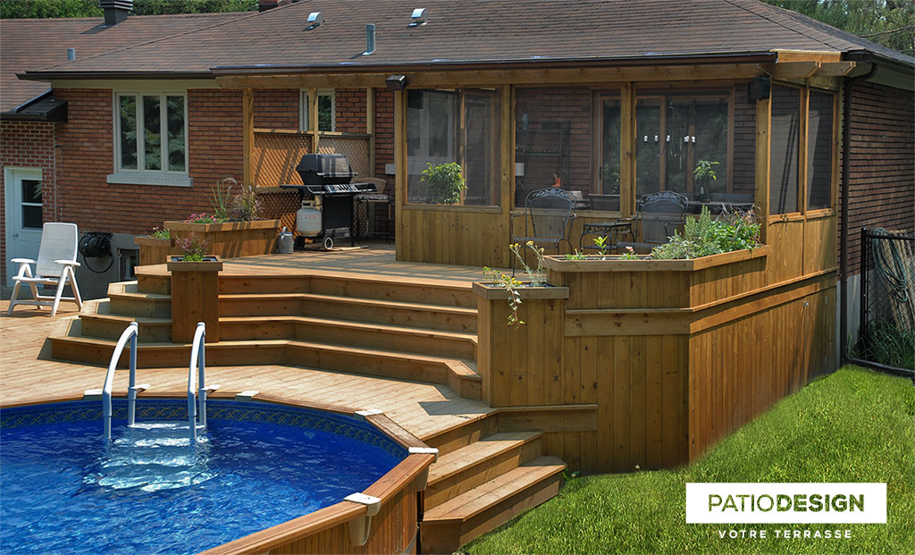 Wood Patio by Patio Design inc.