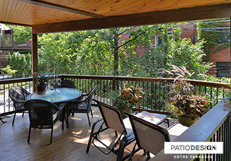 Patio on two floors by Patio Design inc.
