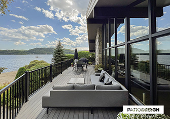 Patio sur deux étages par Patio Design inc.