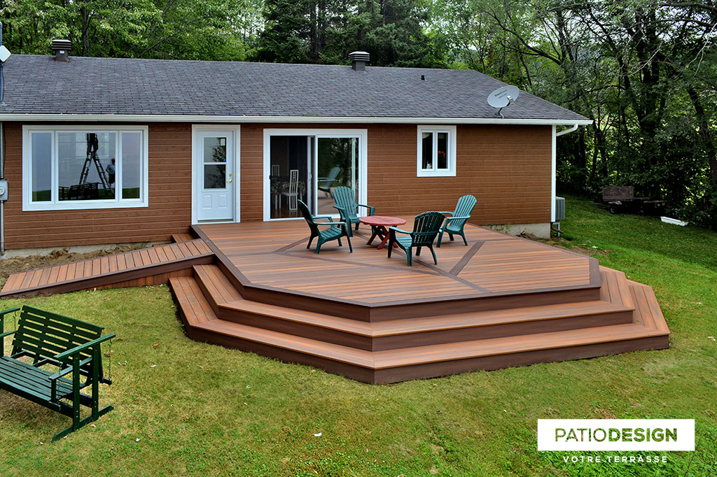 Fiberon Composite Terrace by Patio Design inc.