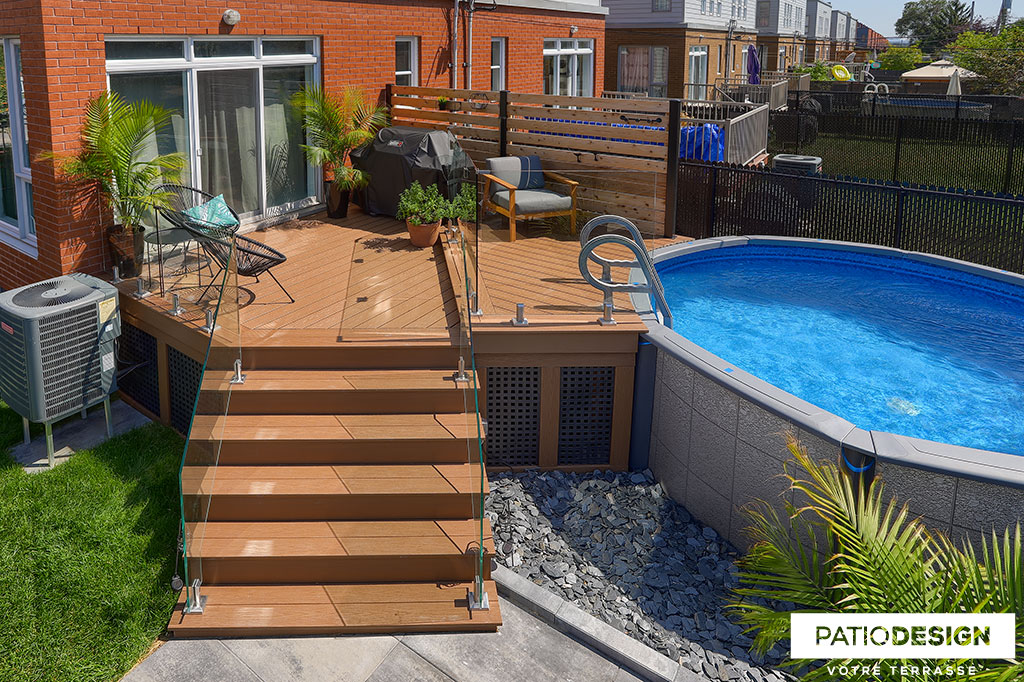 Fiberon Composite Terrace by Patio Design inc.