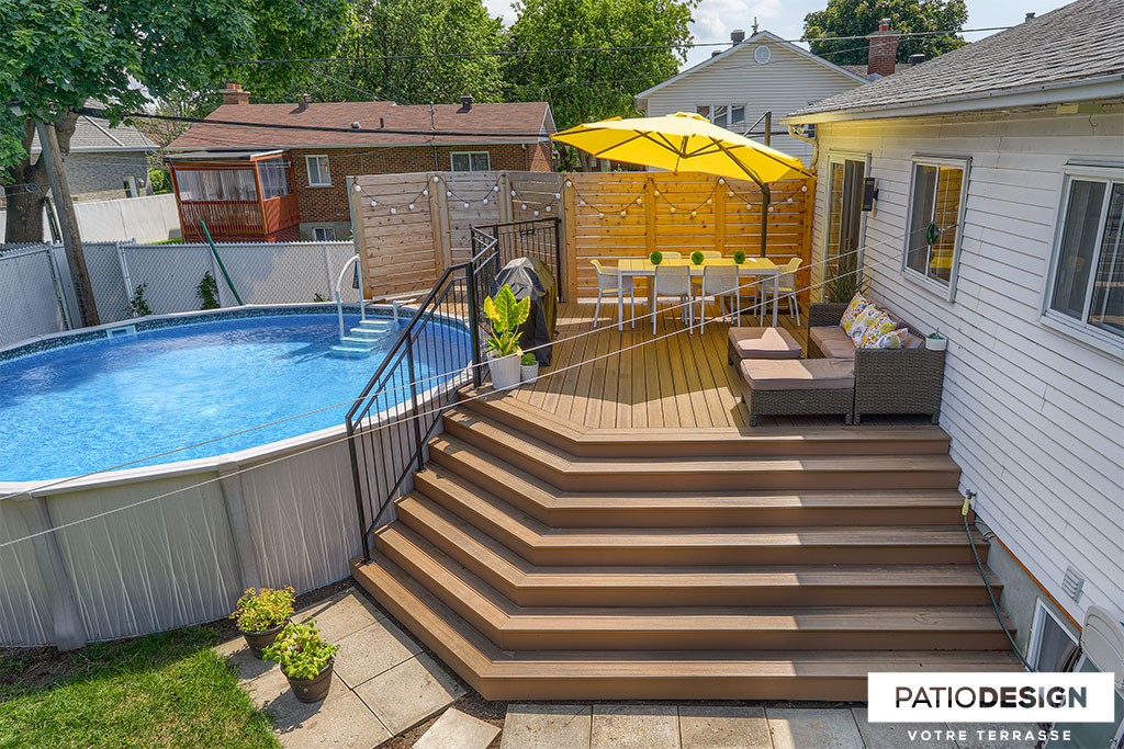 Fiberon Composite Terrace by Patio Design inc.