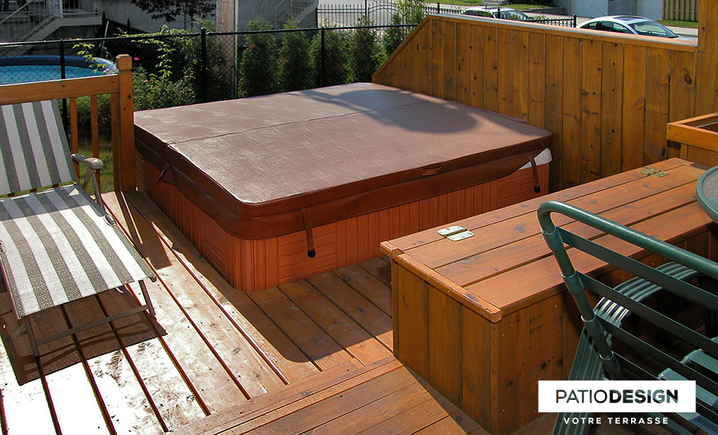 Patio with a SPA by Patio Design inc.