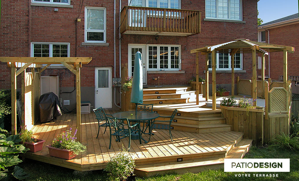 Patio with a SPA by Patio Design inc.