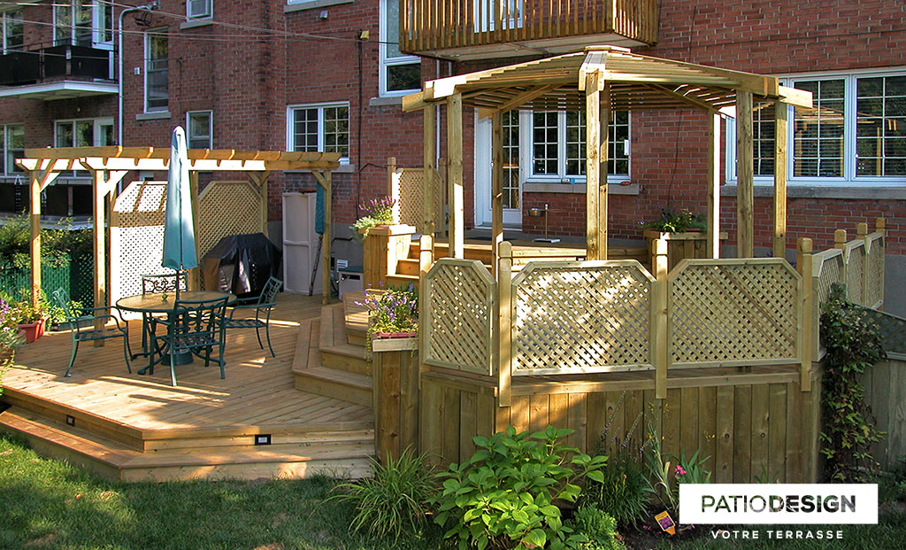 Patio with a SPA by Patio Design inc.