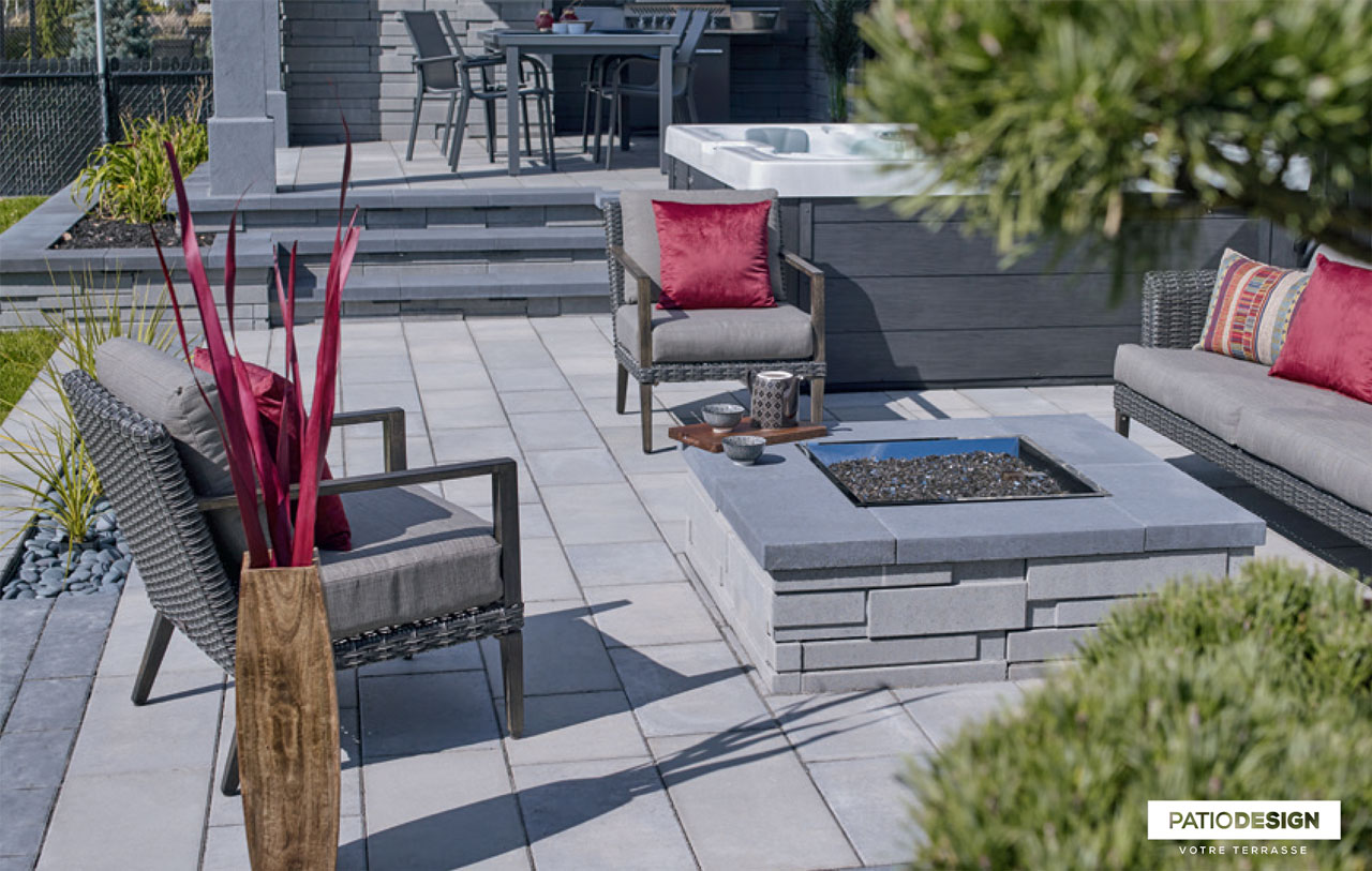 Dalles Permacon Cassara par Patio Design inc.