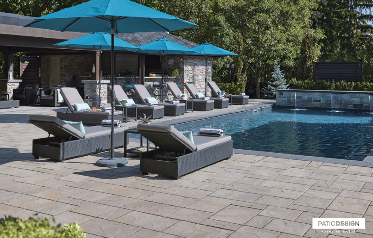 Dalles Permacon Mondrian Plus 50 par Patio Design inc.