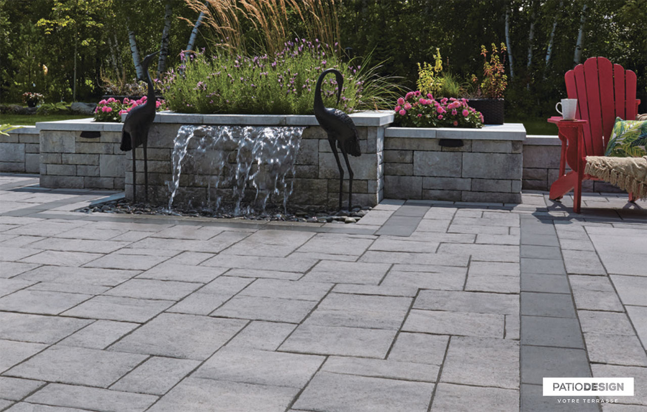 Pavés Permacon Melville 60 par Patio Design inc.
