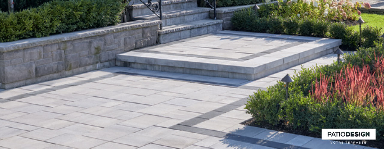 Pavé Permacon Melville 80 Petit Rectangle par Patio Design inc.