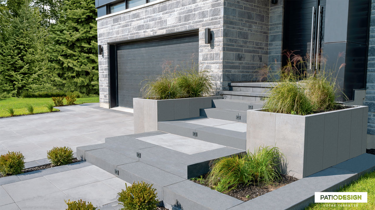 Pavé Permacon Méga-Melville, Panneaux Artex par Patio Design inc.