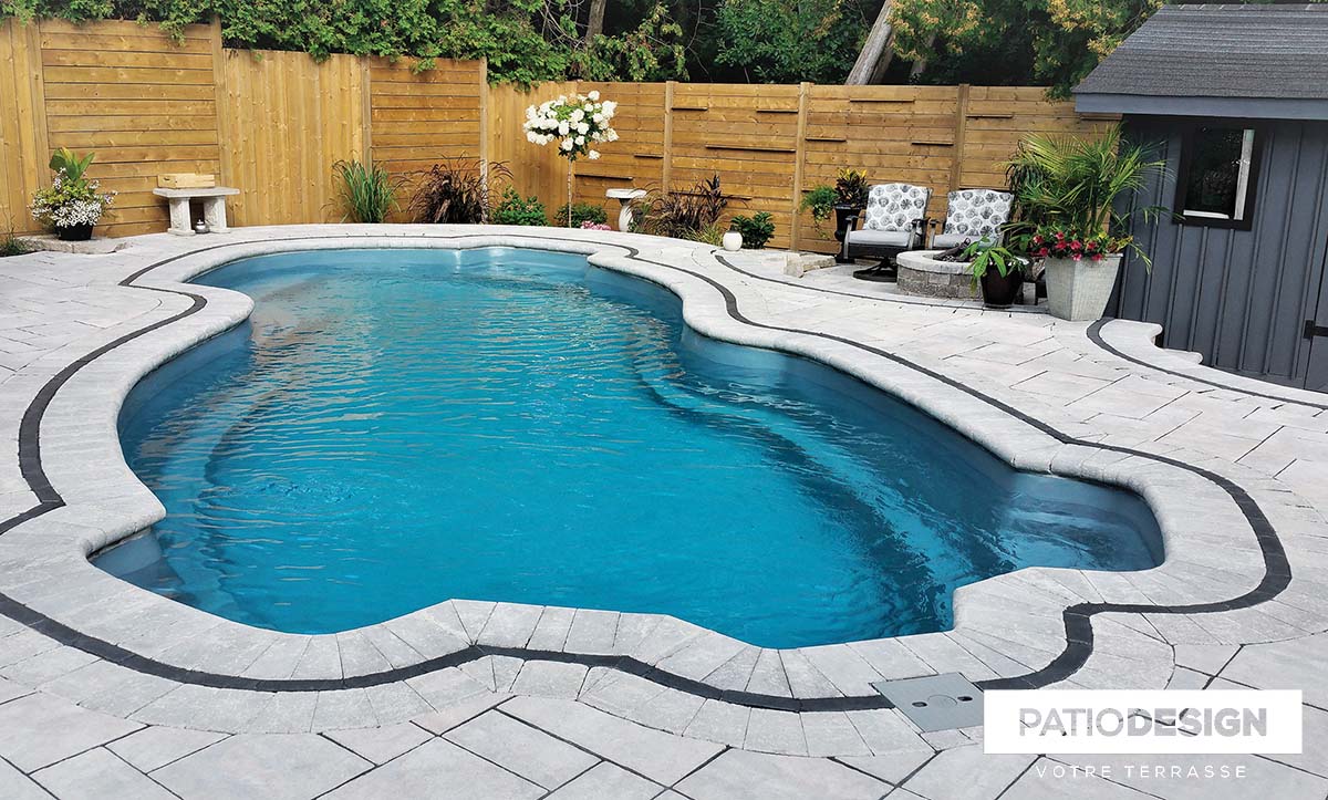 Inground Pool in Fiberglass by Patio Design inc.