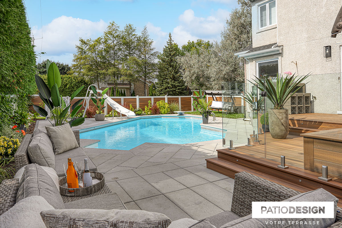 Steel Inground Pool par Patio Design inc.