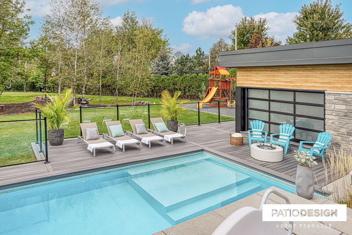Inground Pool with insulated formwork par Patio Design inc.