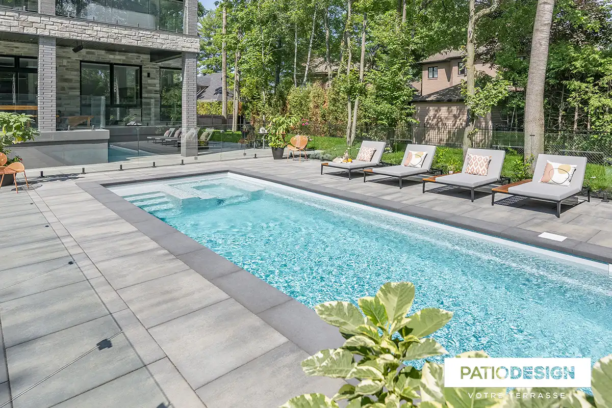 Fiberglass Inground Pool by Patio Design inc.