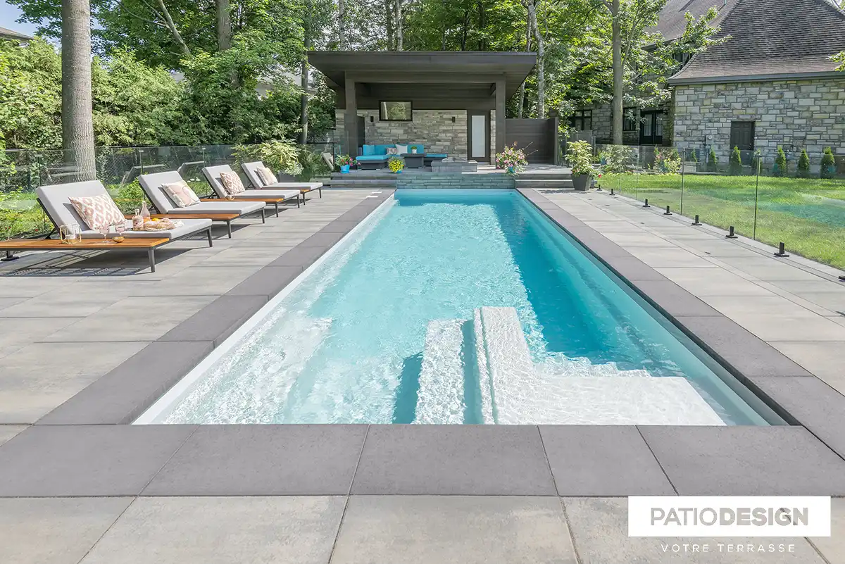 Fiberglass Inground Pool by Patio Design inc.