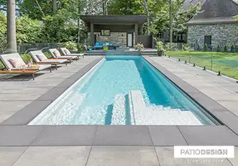 Fiberglass Inground Pool by Patio Design inc.