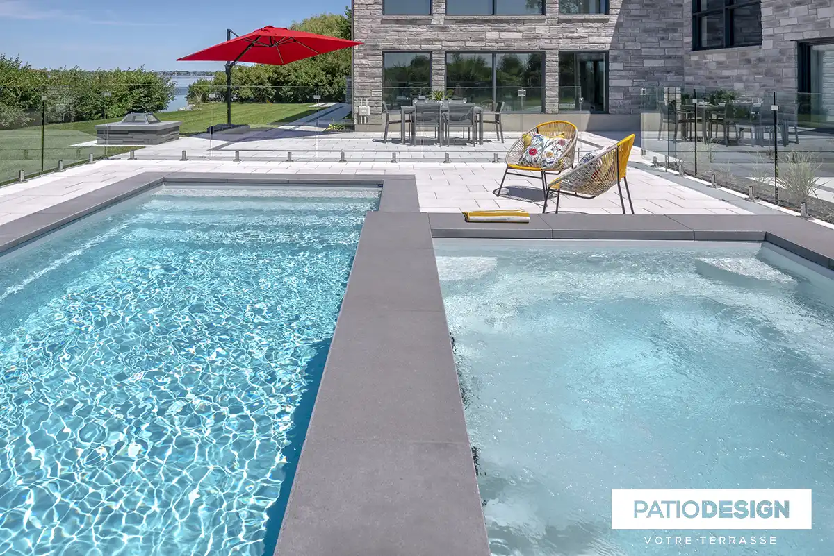 Fiberglass Inground Pool by Patio Design inc.