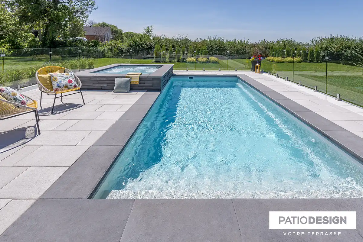 Fiberglass Inground Pool by Patio Design inc.