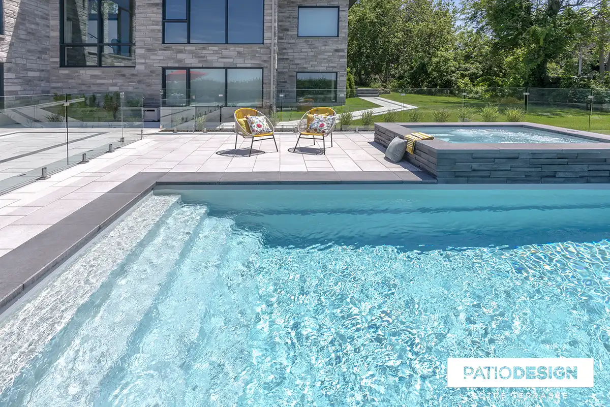 Fiberglass Inground Pool by Patio Design inc.