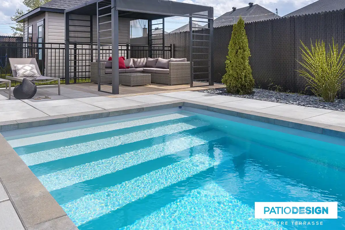 Fiberglass Inground Pool by Patio Design inc.