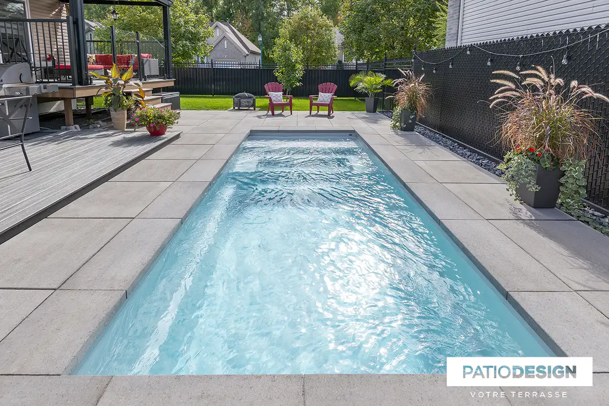 Fiberglass Inground Pool by Patio Design inc.