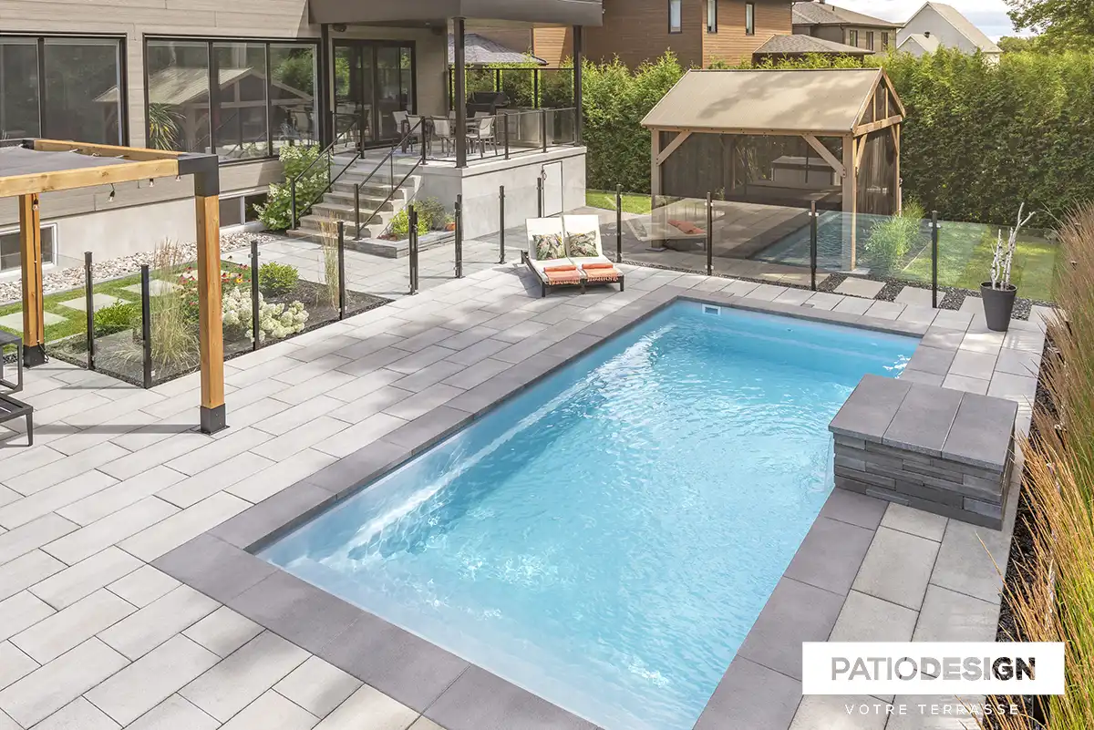 Fiberglass Inground Pool by Patio Design inc.