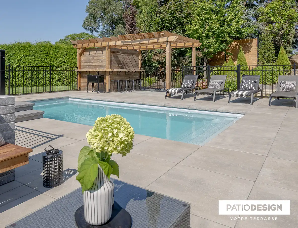 Fiberglass Inground Pool by Patio Design inc.