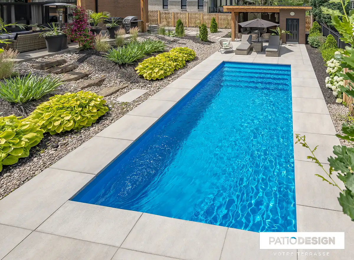 Fiberglass Inground Pool by Patio Design inc.