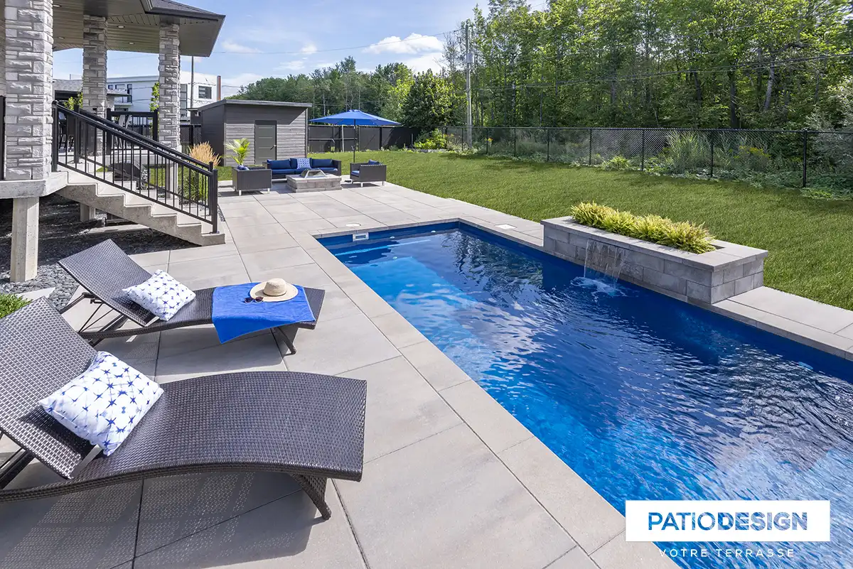 Fiberglass Inground Pool by Patio Design inc.