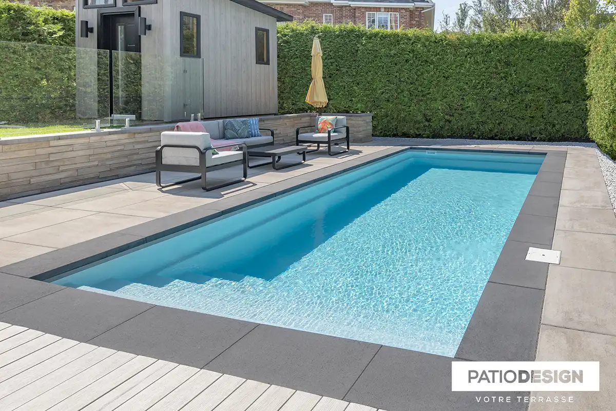 Fiberglass Inground Pool by Patio Design inc.