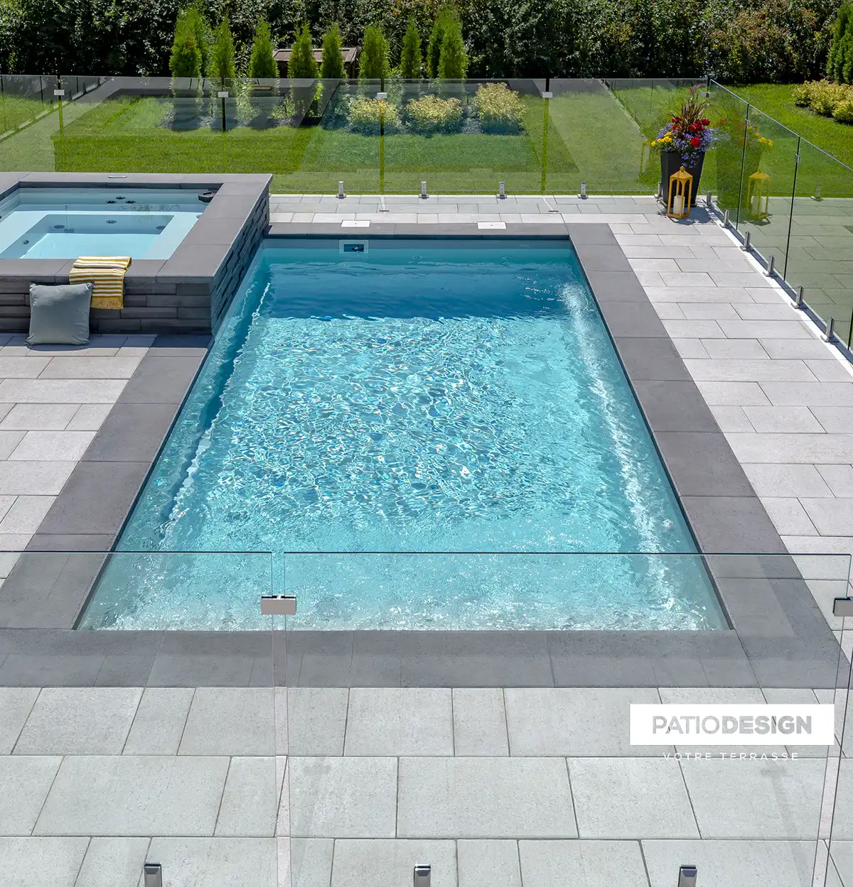 Fiberglass Inground Pool by Patio Design inc.