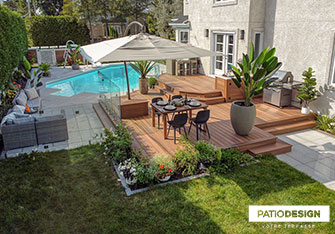 Steel Inground Pool by Patio Design inc.
