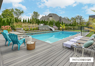 Inground Pool with insulated formwork by Patio Design inc.