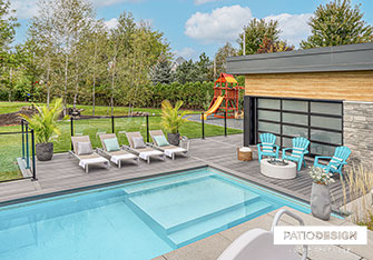 Inground Pool with insulated formwork par Patio Design inc.