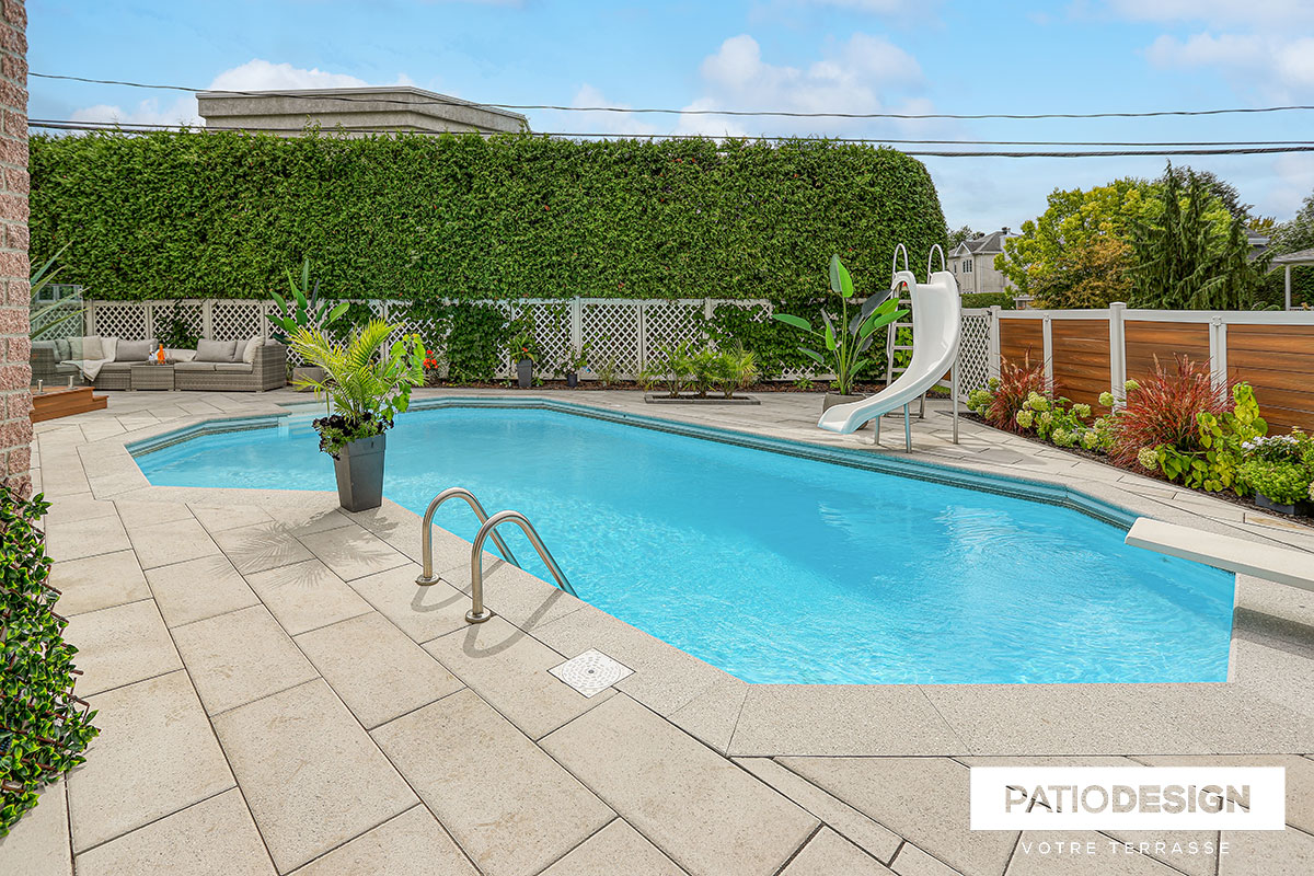 Inground Pool in Steel by Patio Design inc.