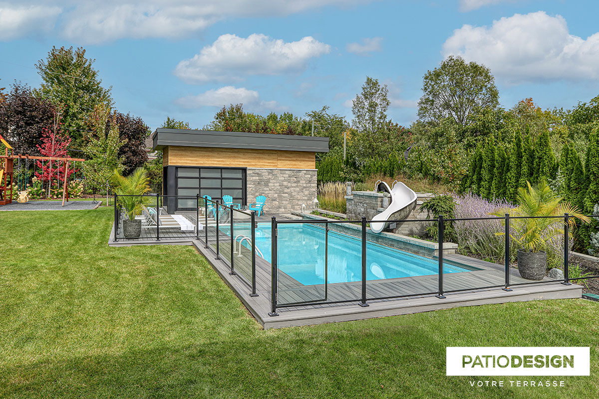 Piscine creusée en coffrage isolant par Patio Design inc.