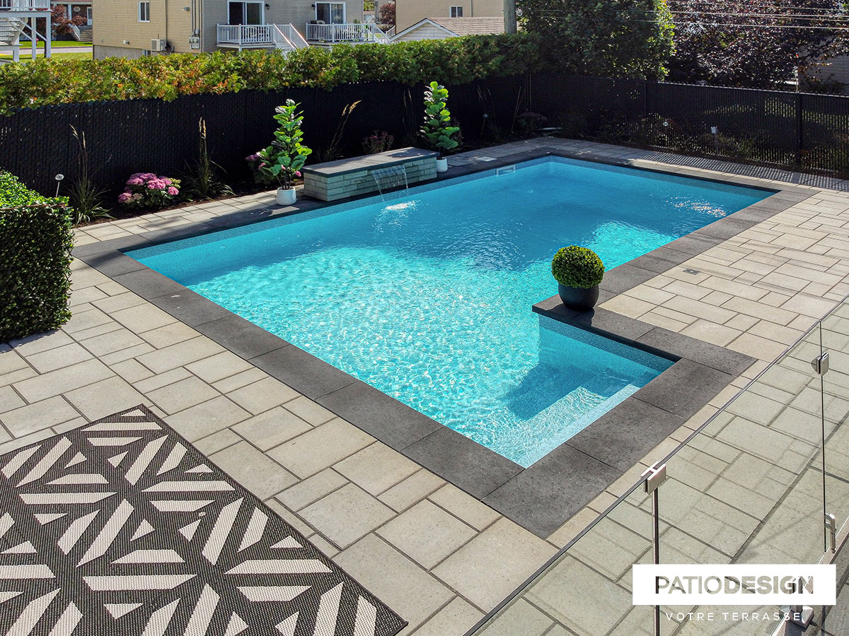 Piscine creusée en coffrage isolant par Patio Design inc.