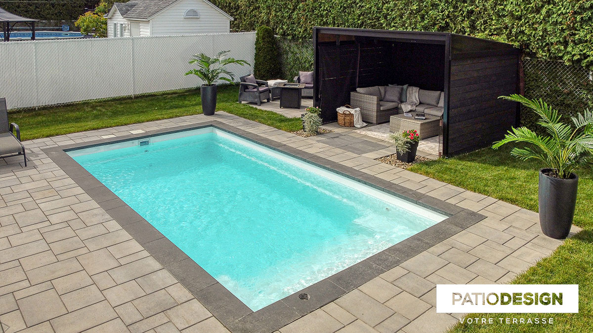 Inground Pool in Fiberglass by Patio Design inc.