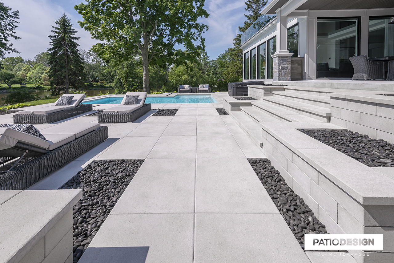 Rinox Pavers Proma 3 XL, Silver White by Patio Design inc.
