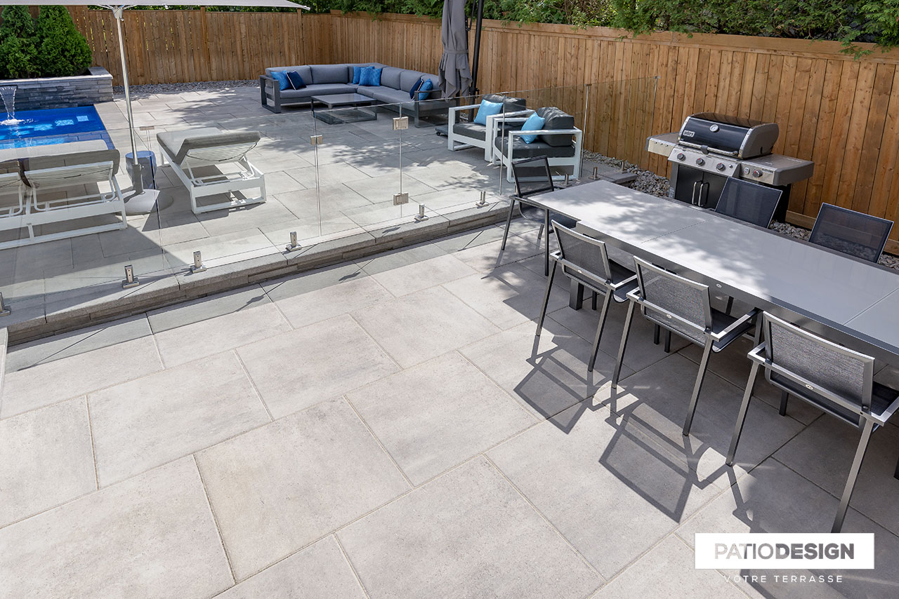 Rinox Pavers Proma Quadra, Grey Sky by Patio Design inc.