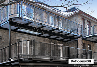Structures d'acier par Patio Design inc.