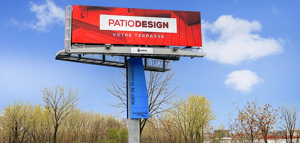 Affiche Patio Design sur les Autoroutes